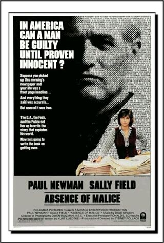 Absence Of Malice (1981) Main Poster