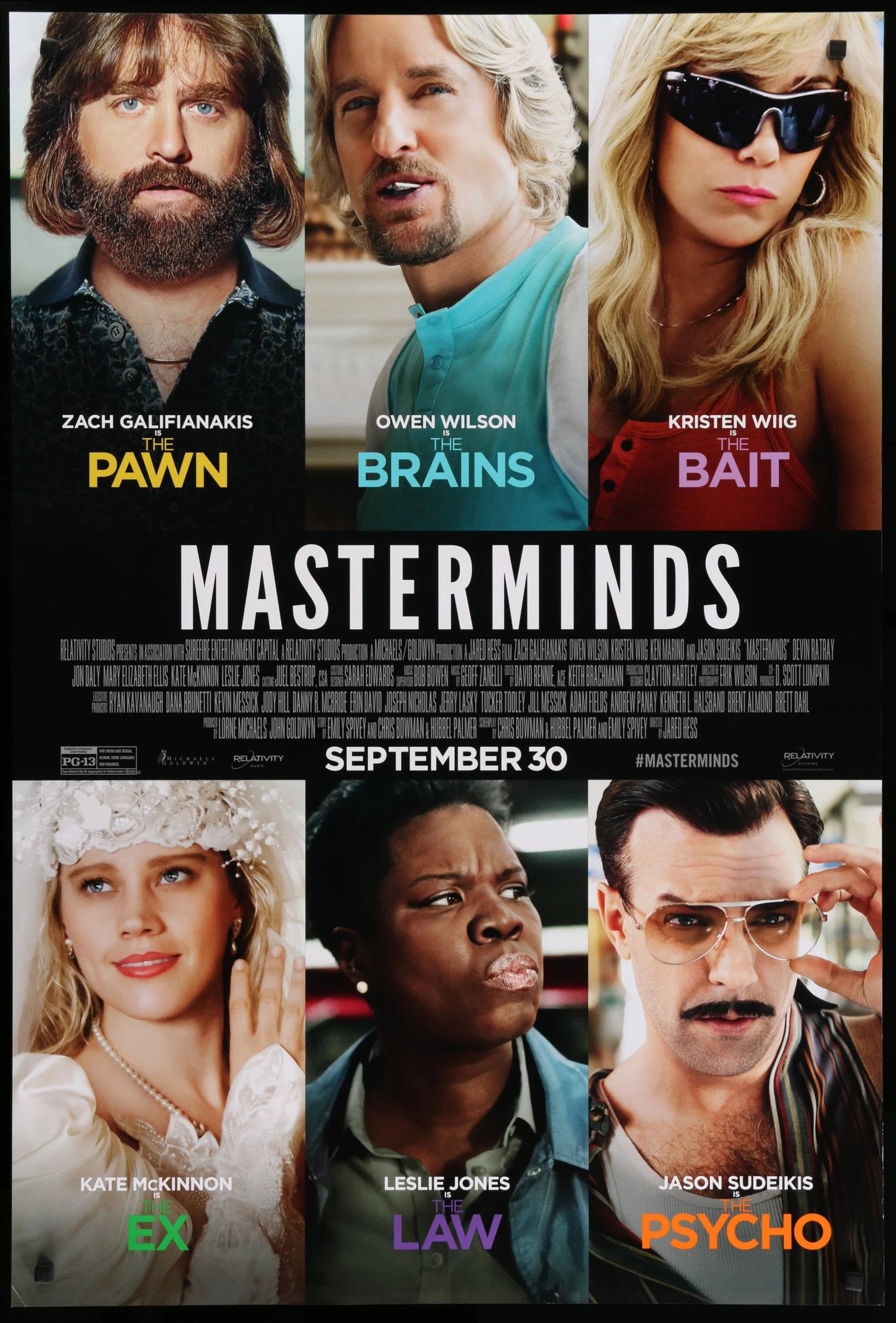 Masterminds Main Poster