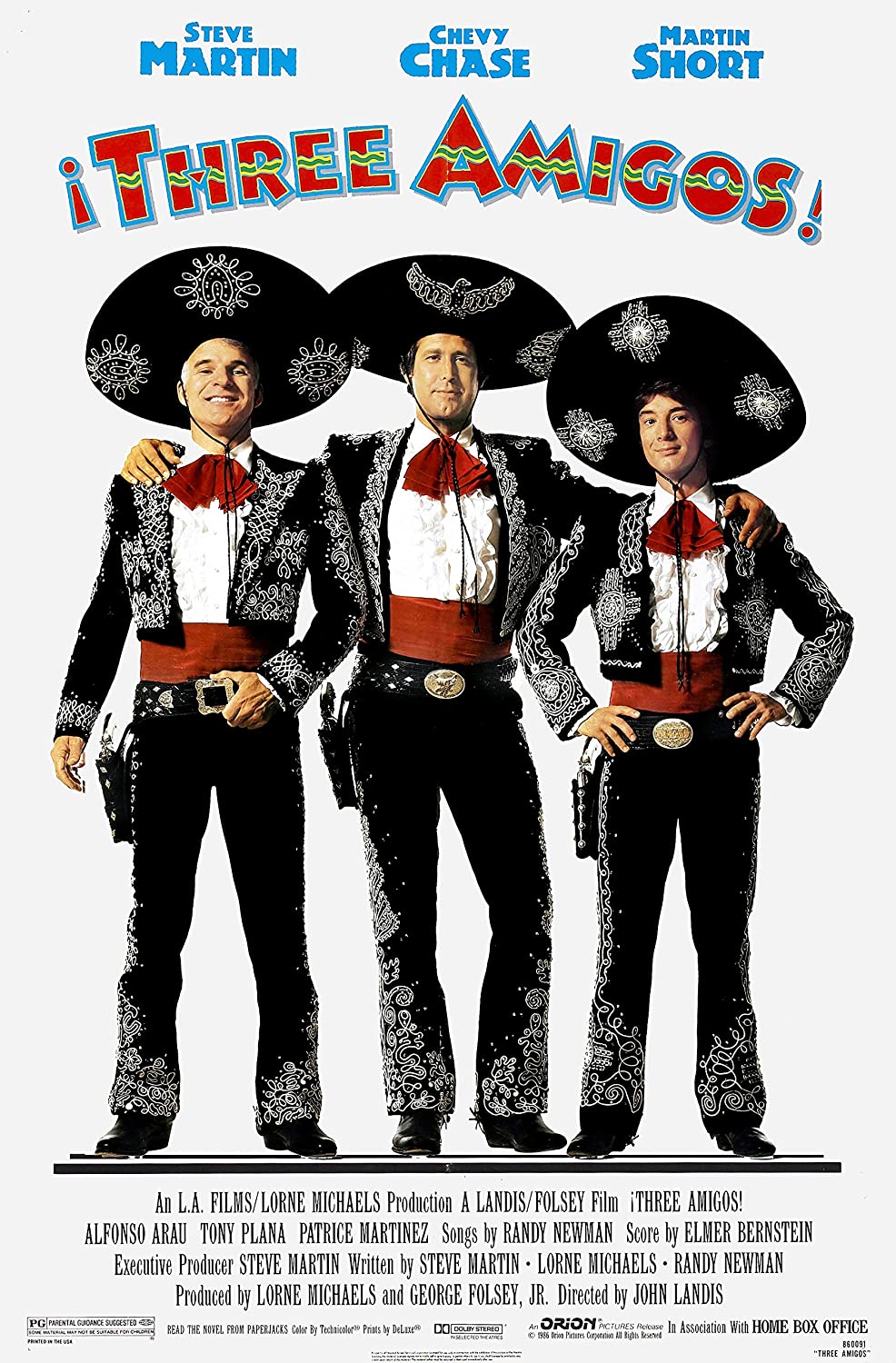 ¡Three Amigos! Main Poster