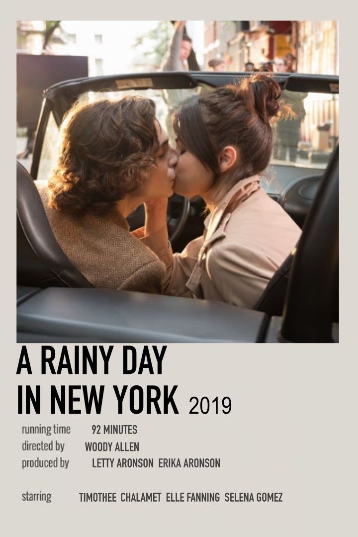 A Rainy Day in New York (2019) South Korean movie poster