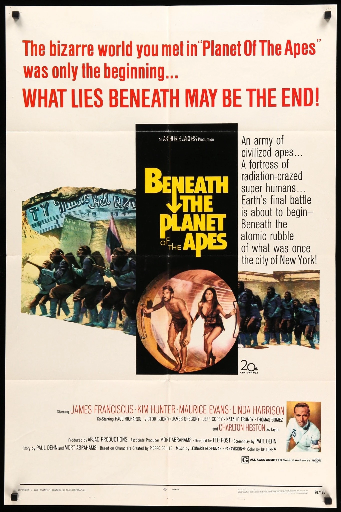 Beneath The Planet Of The Apes Main Poster