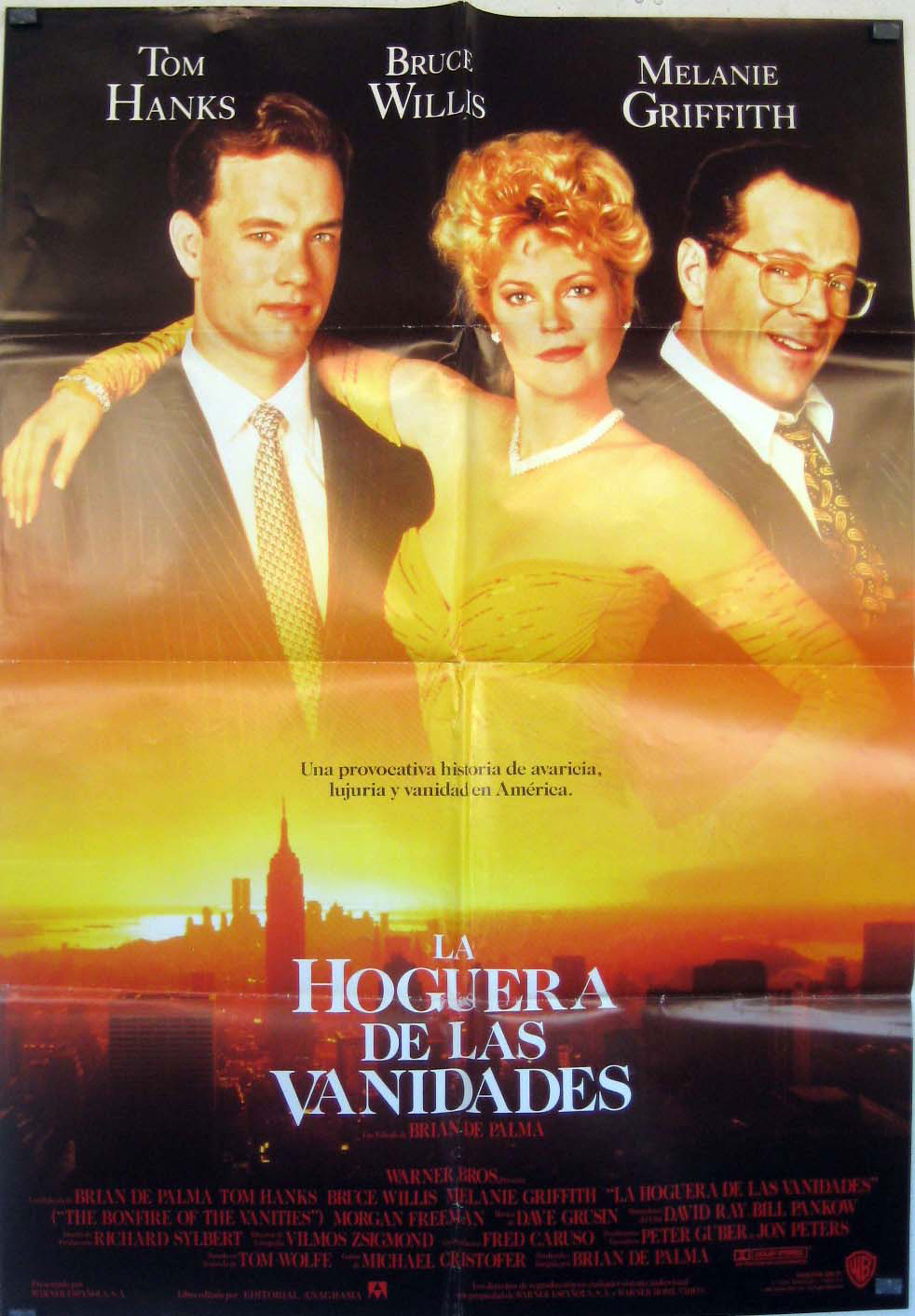 The Bonfire Of The Vanities (1990) Main Poster