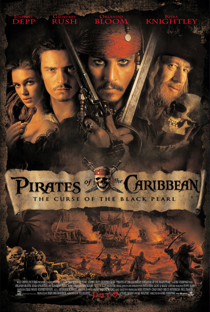 Pirates of the Caribbean: The Curse of the Black Pearl Main Poster