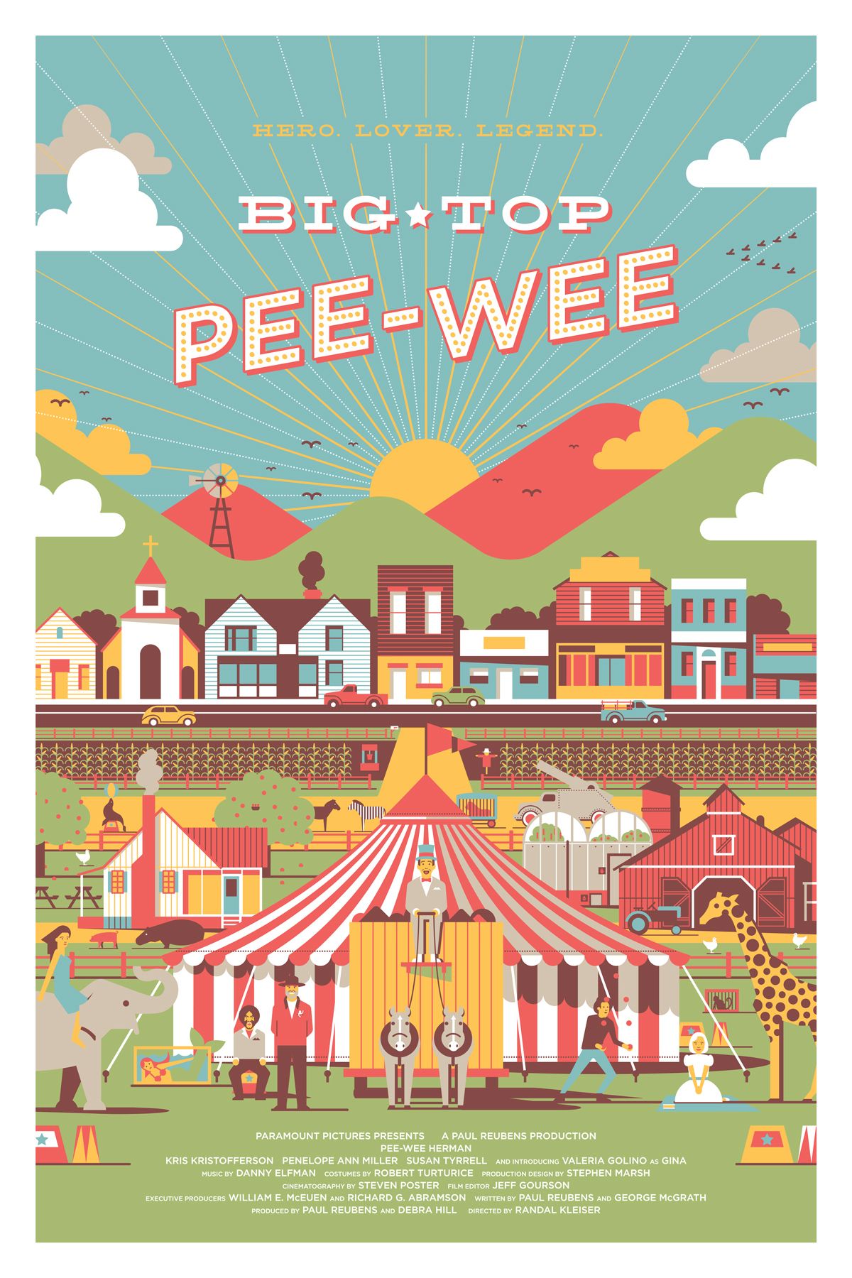 Big Top Pee-wee (1988) Main Poster
