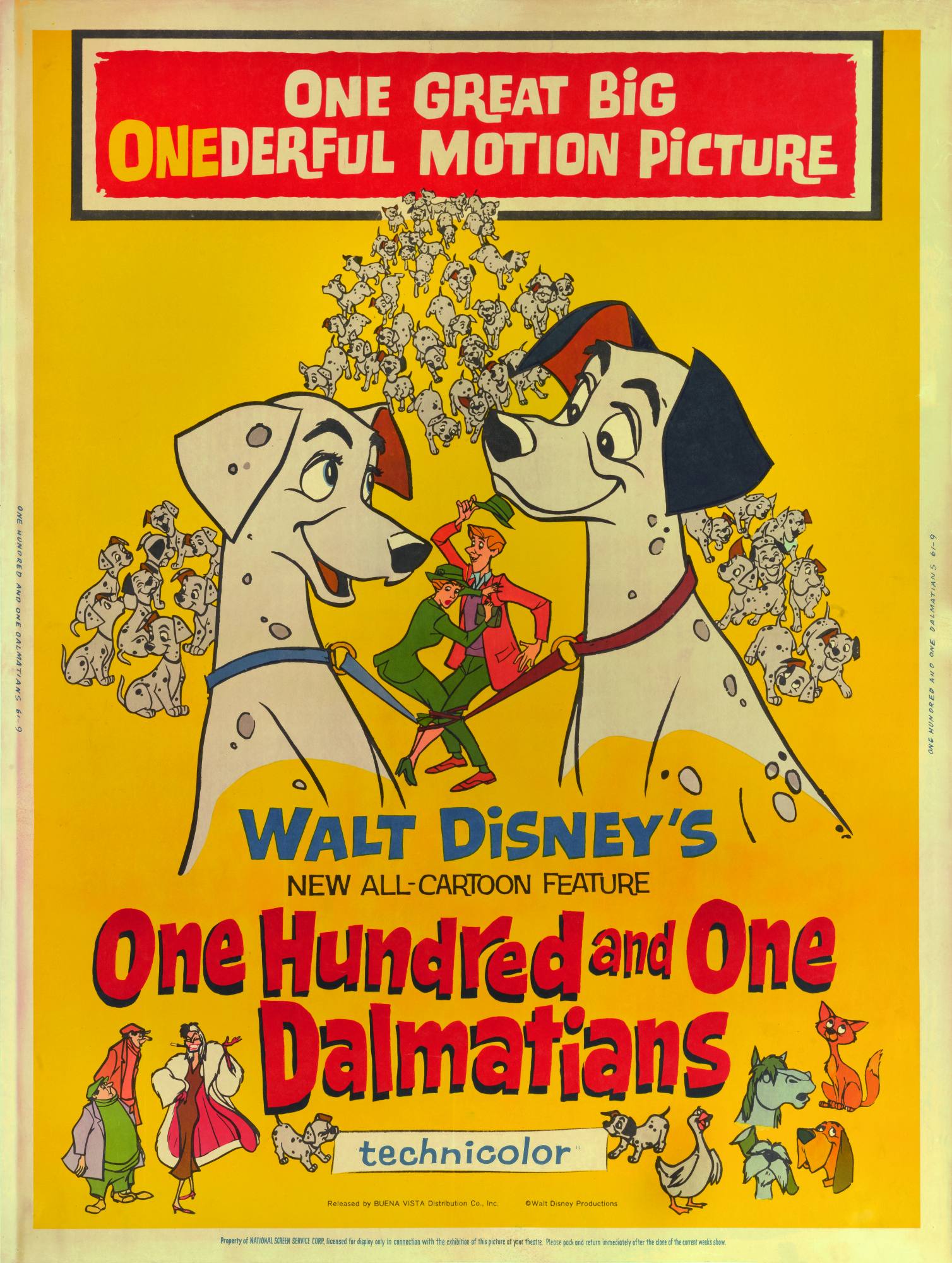One Hundred And One Dalmatians Main Poster