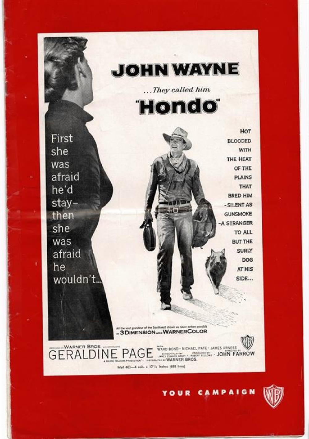 Hondo (1953) Poster #17