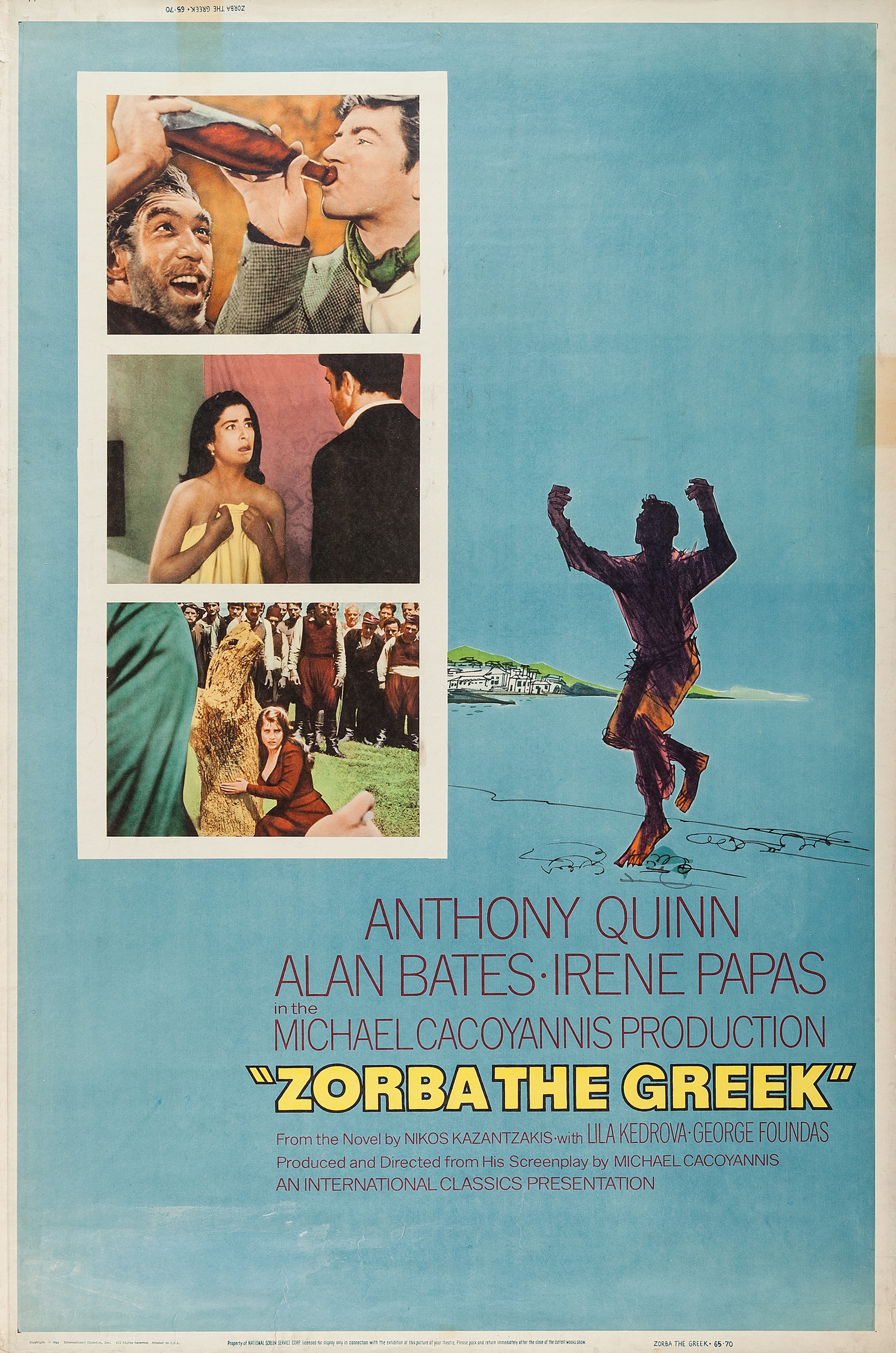 Zorba the greek. Энтони куин Зорба. Alexis Zorbas 1964 Постер.