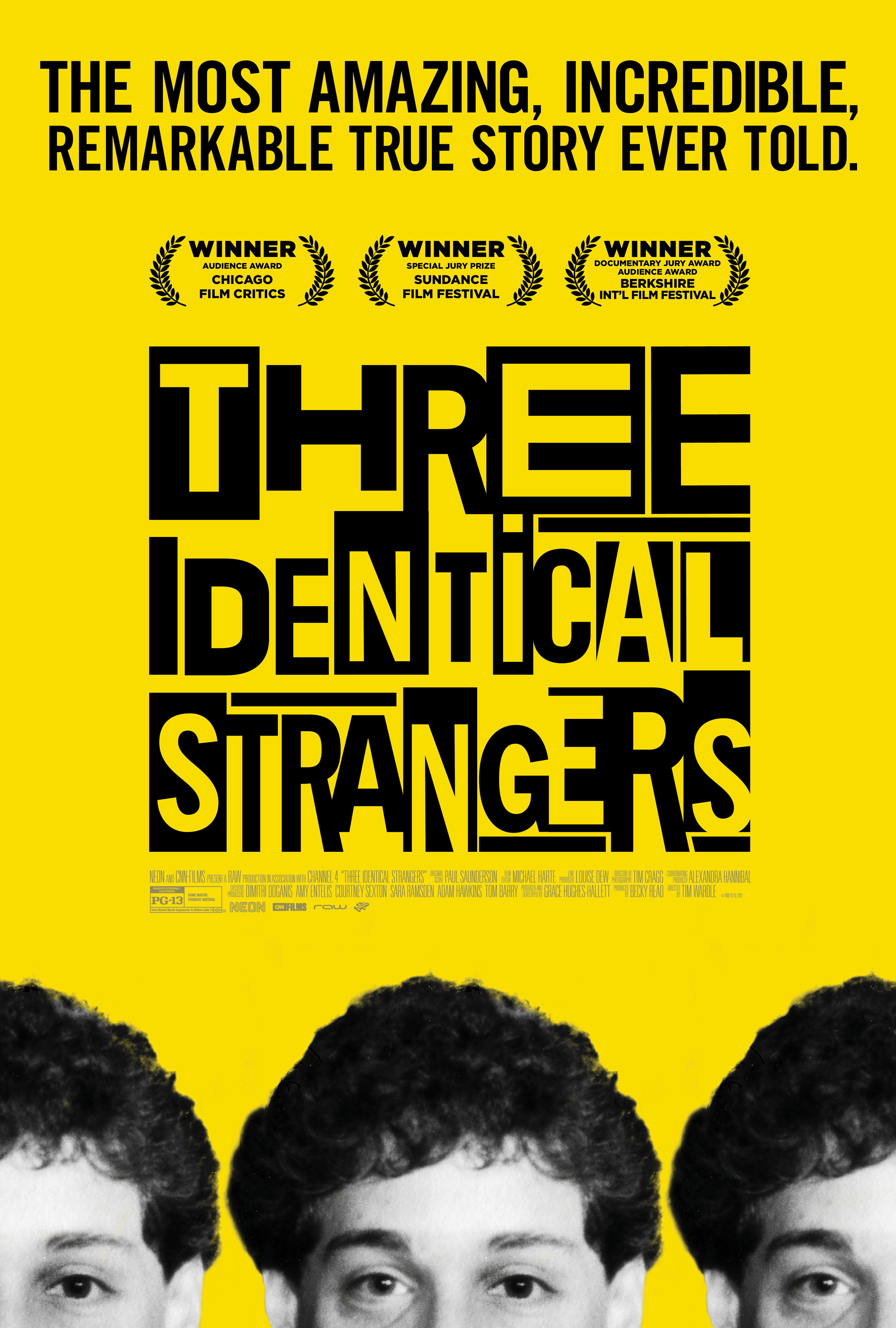 Three Identical Strangers Main Poster