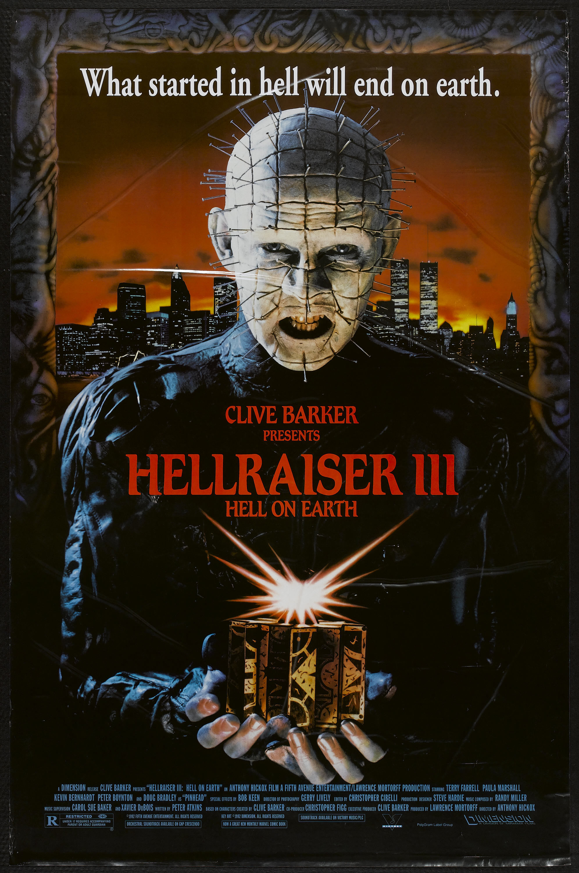 Hellraiser III: Hell On Earth Main Poster