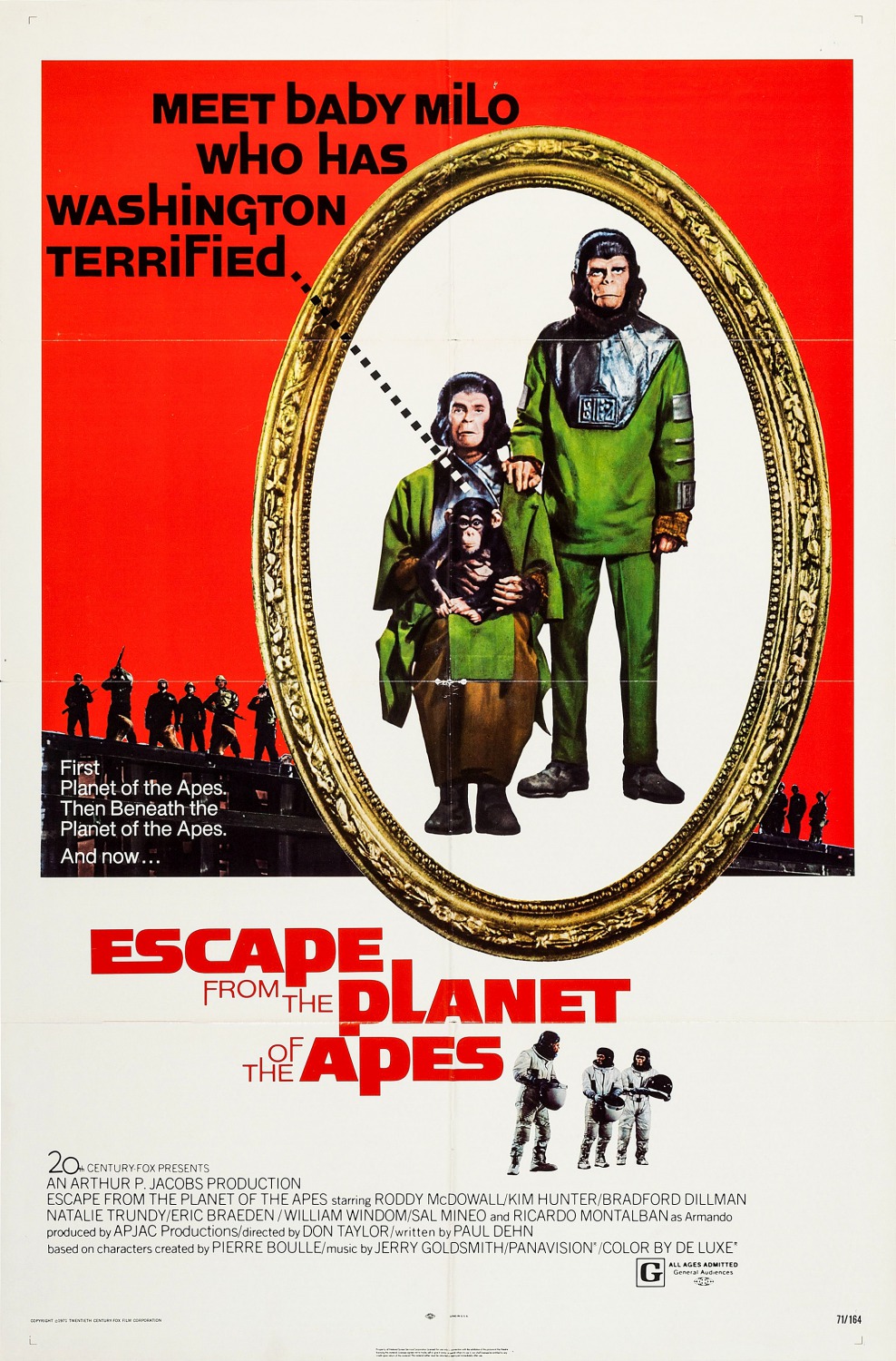 Escape From The Planet Of The Apes Main Poster