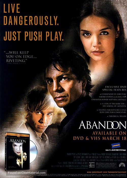 Abandon (2002) Main Poster