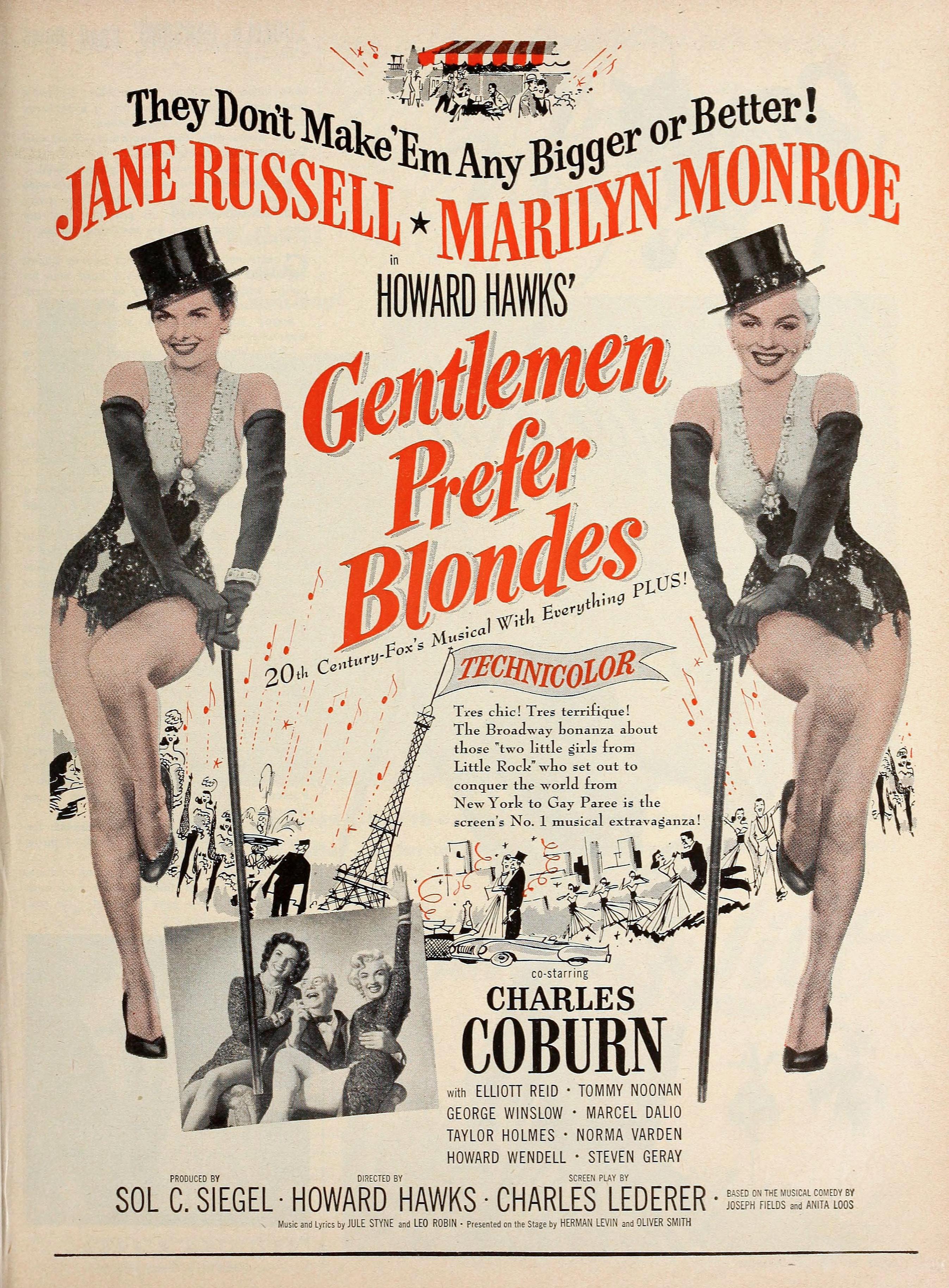 Gentlemen Prefer Blondes Main Poster