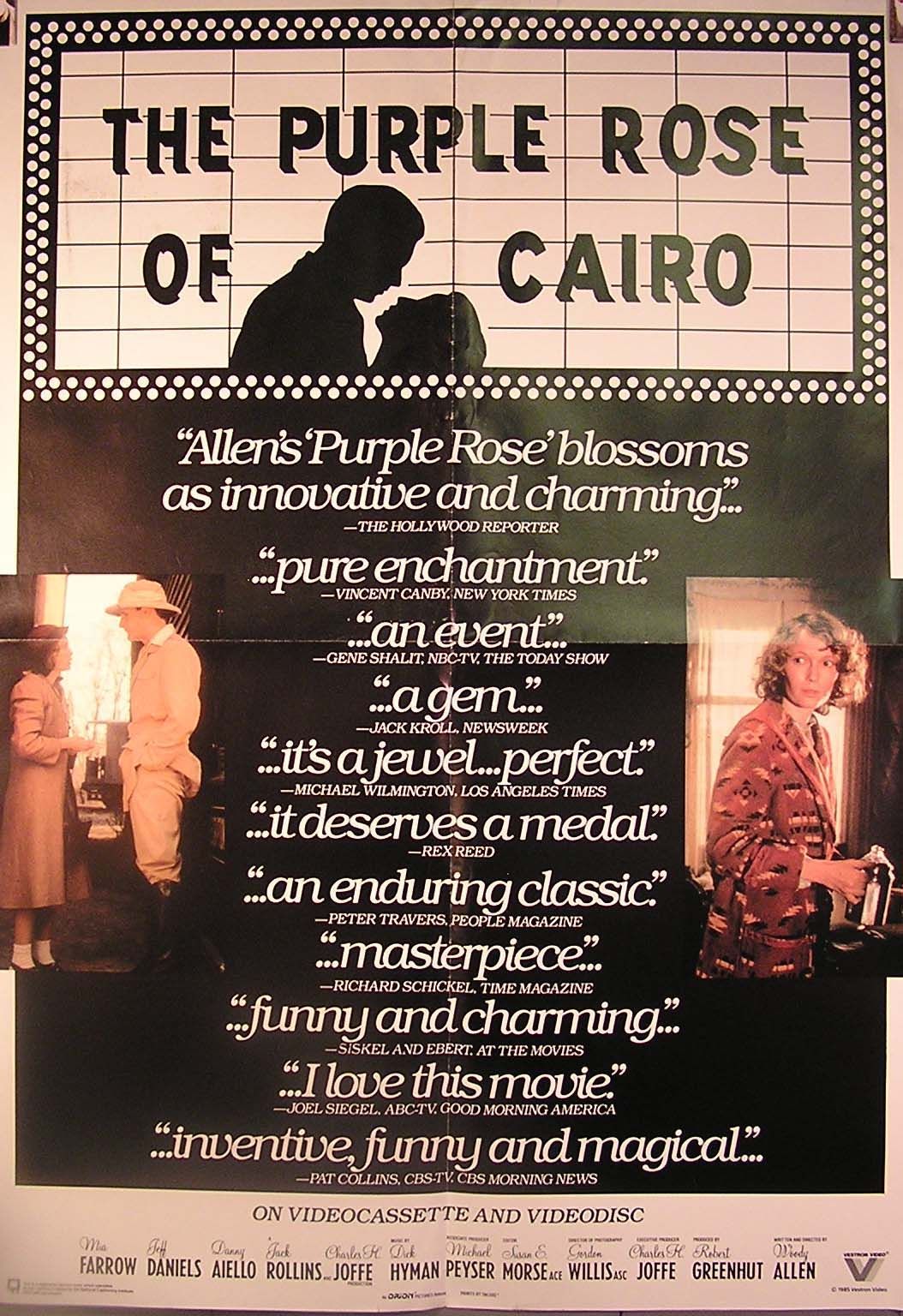 The Purple Rose Of Cairo Main Poster