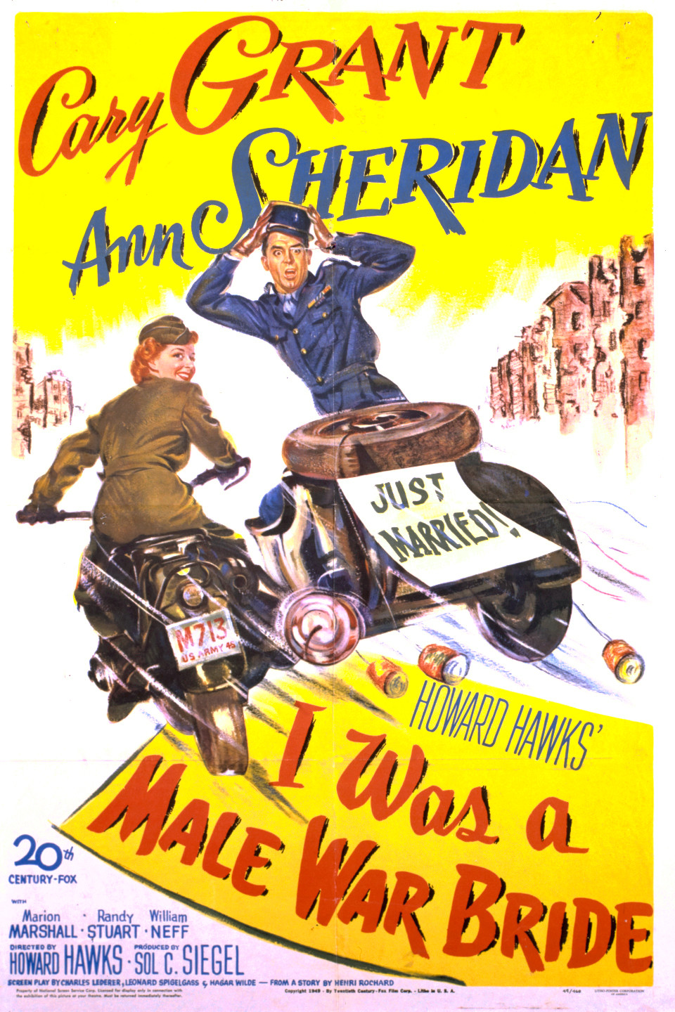 I Was A Male War Bride (1949) Main Poster