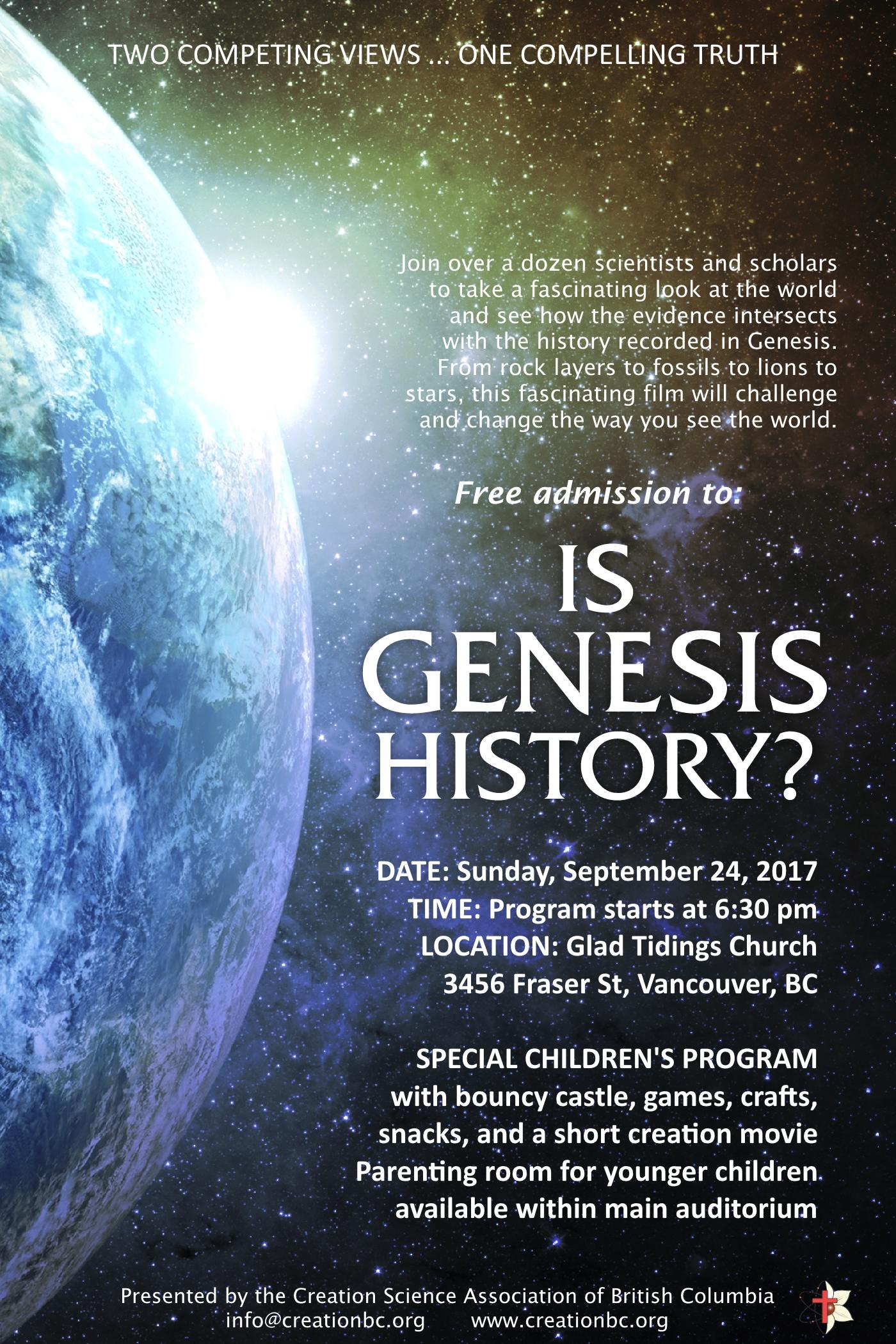 Is Genesis History? Main Poster