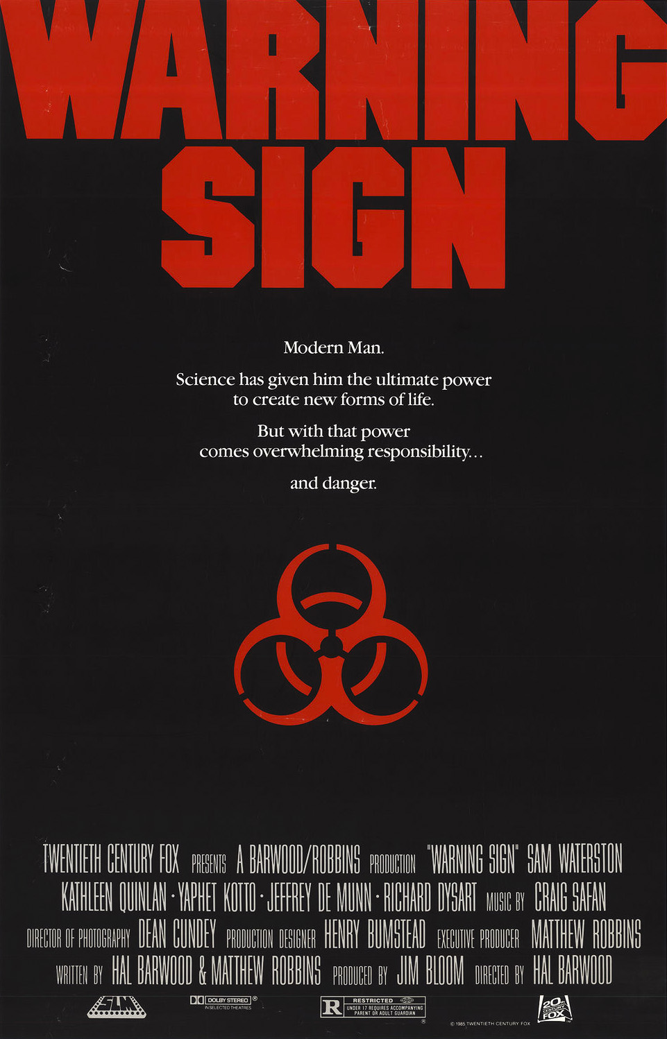 Warning Sign Main Poster