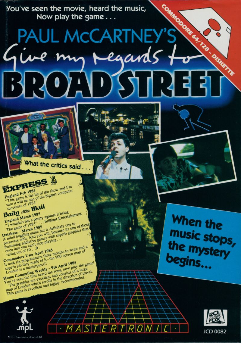 Give my game. Paul MCCARTNEY broad Street. MCCARTNEY give my Regards to broad Street. MCCARTNEY broad Street. Paul MCCARTNEY 1984 - give my Regards to broad Street обложка.