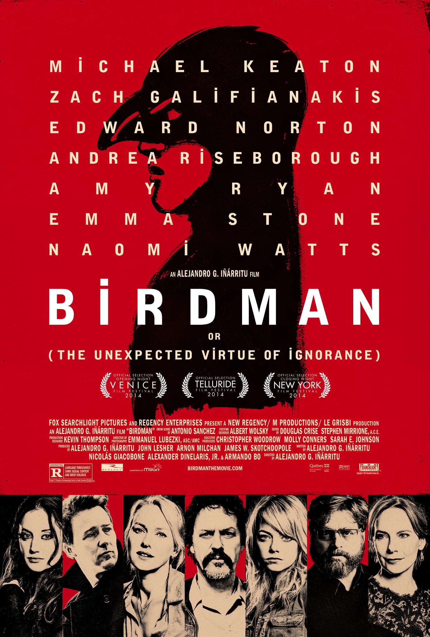 Birdman Or (The Unexpected Virtue Of Ignorance) Main Poster