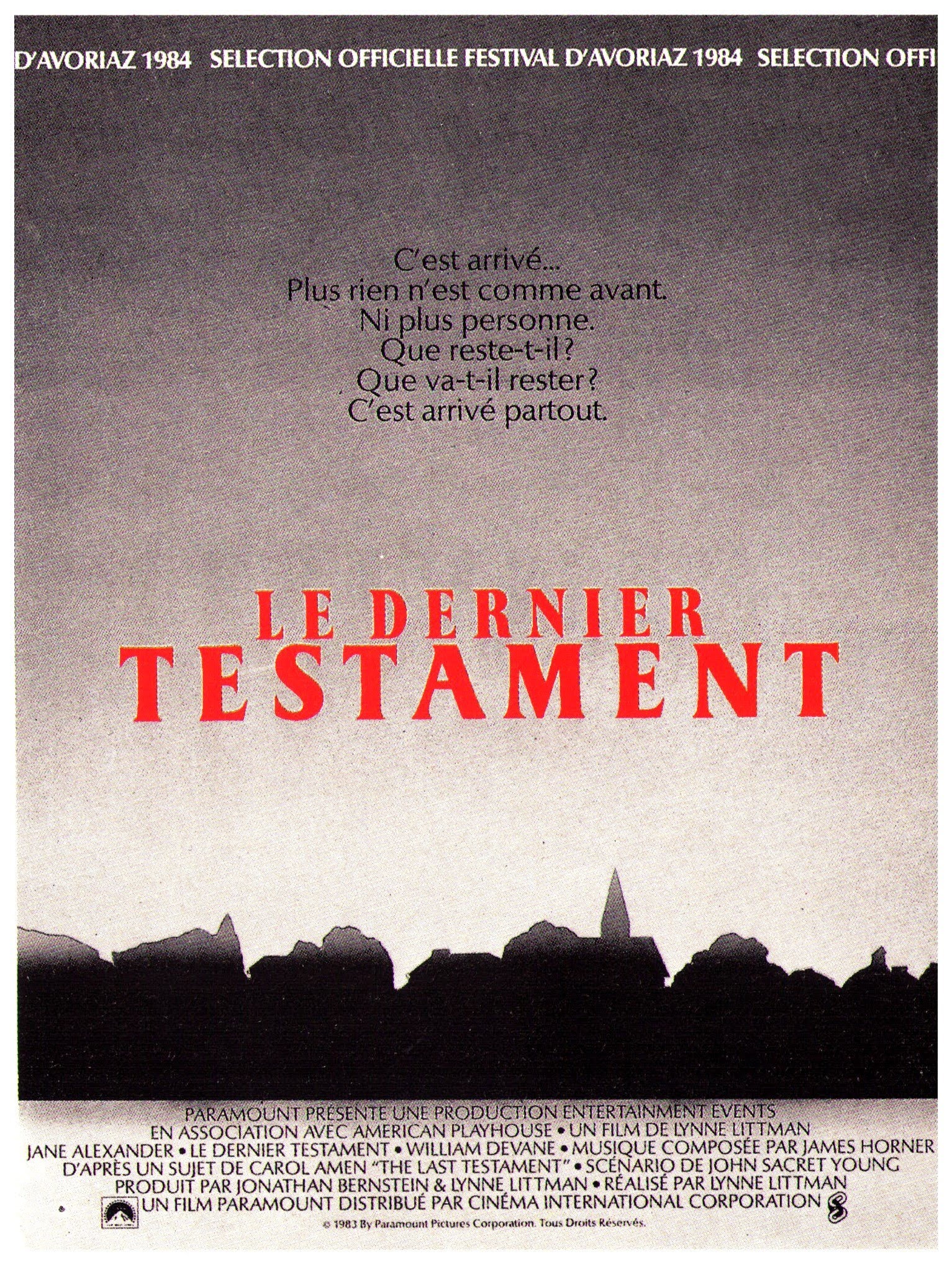 Testament Main Poster