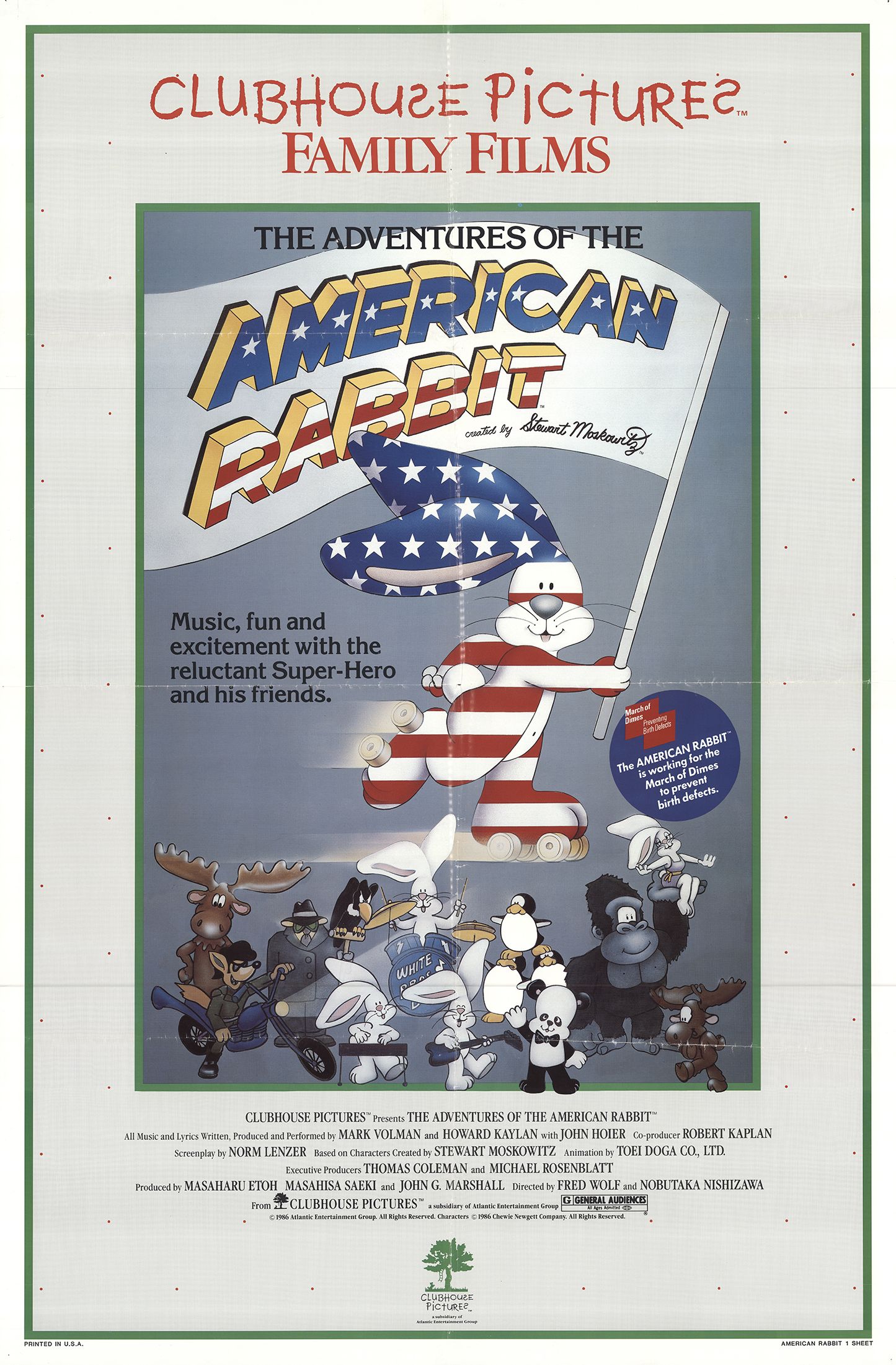 The Adventures Of The American Rabbit Main Poster