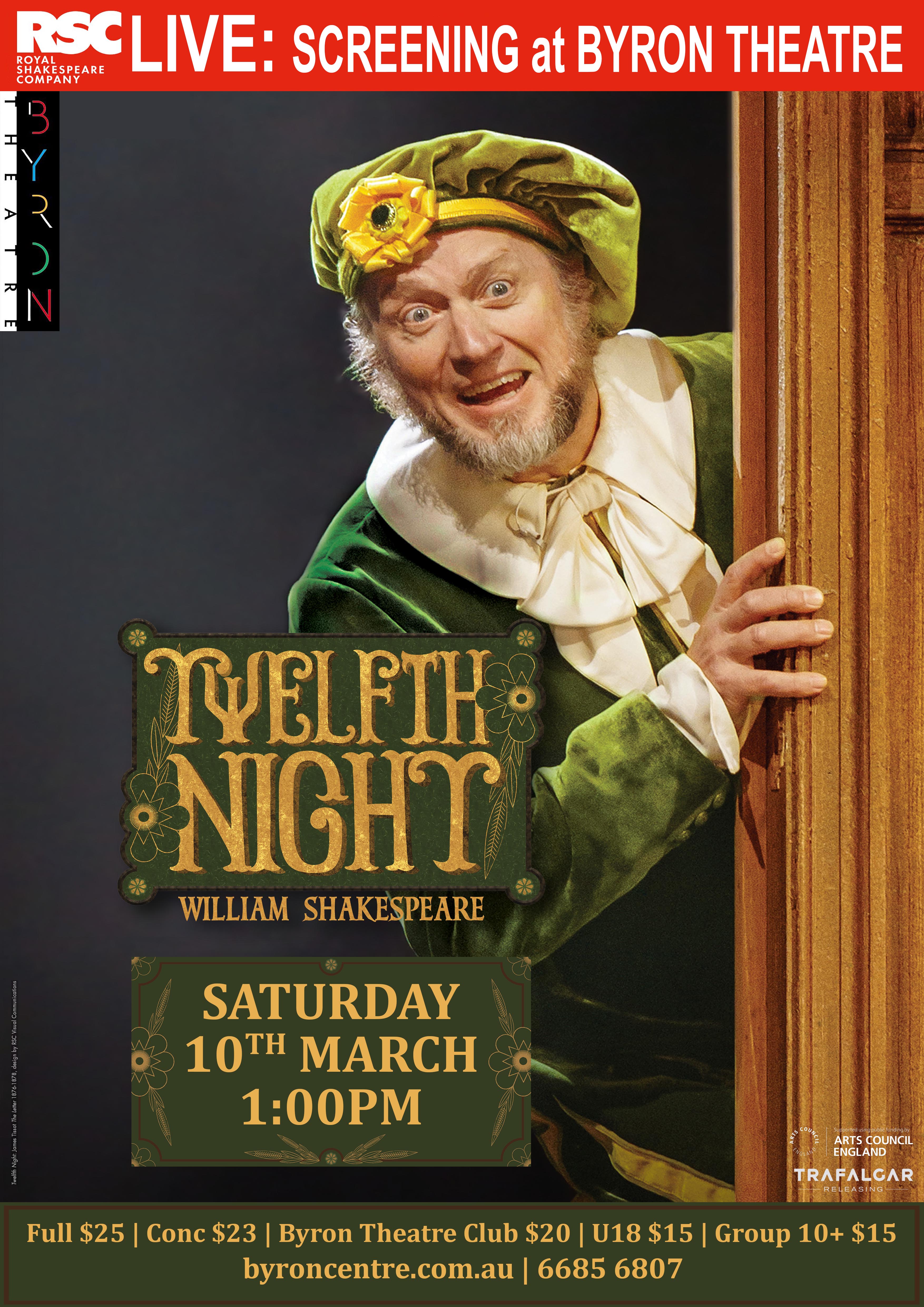 RSC Live: Twelfth Night Main Poster