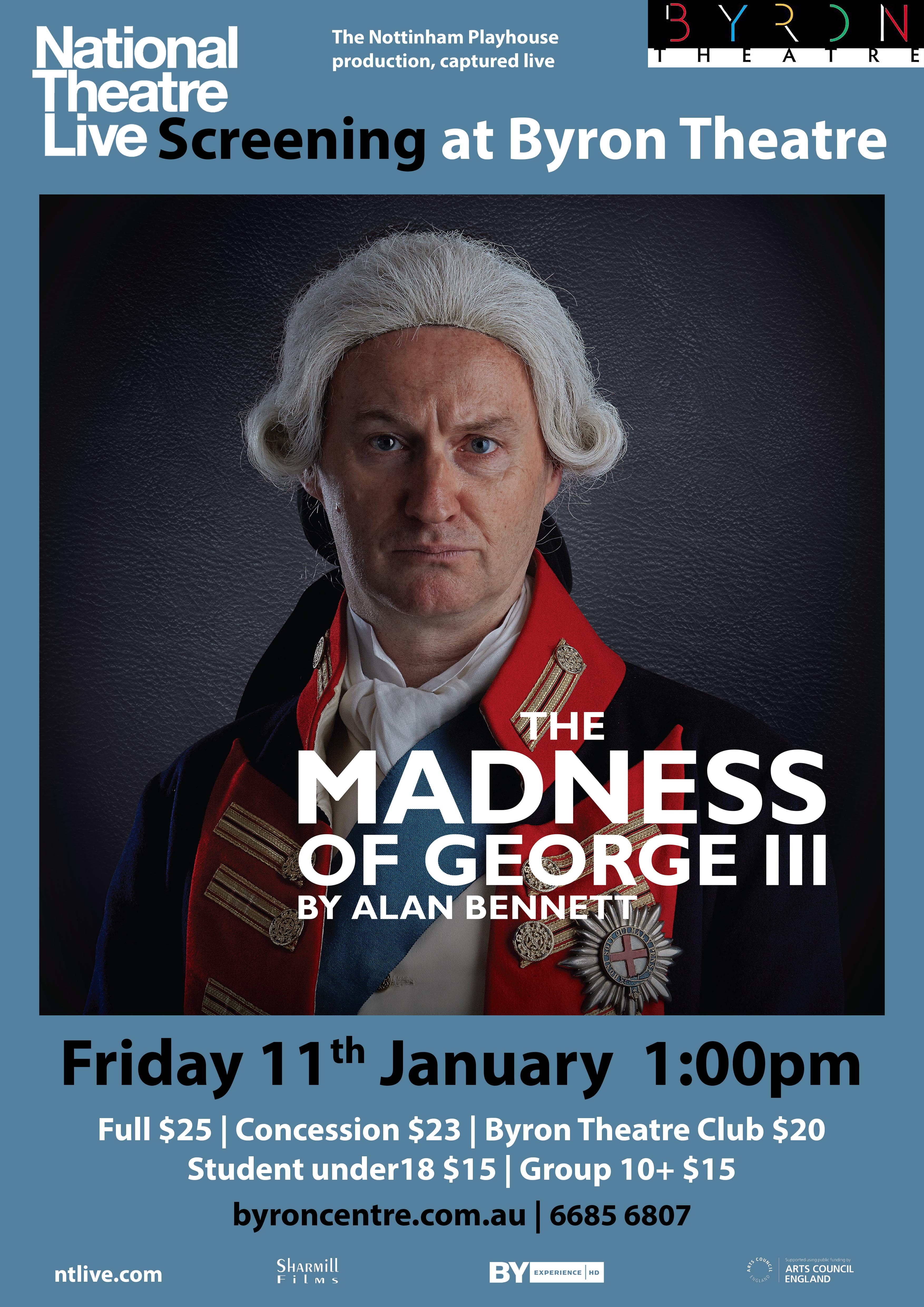 National Theatre Live: The Madness Of George III Main Poster
