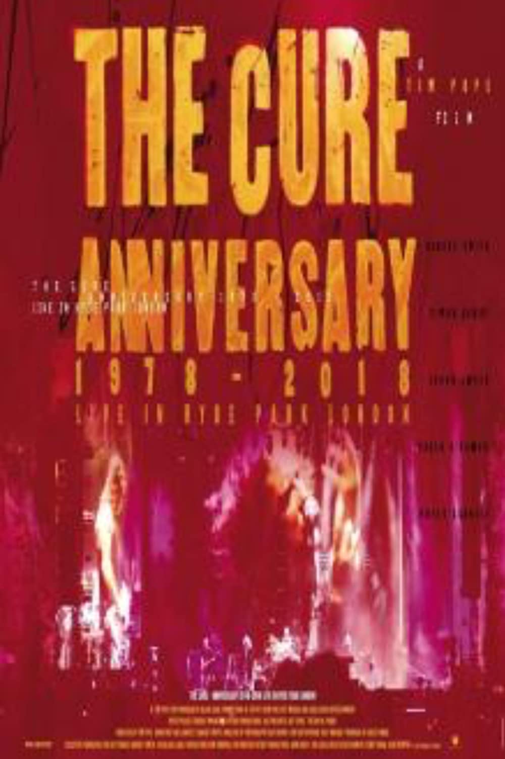The Cure: Anniversary 1978-2018 Live In Hyde Park Main Poster