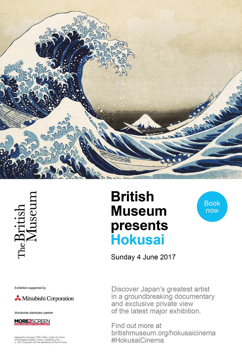 British Museum Presents: Hokusai Main Poster