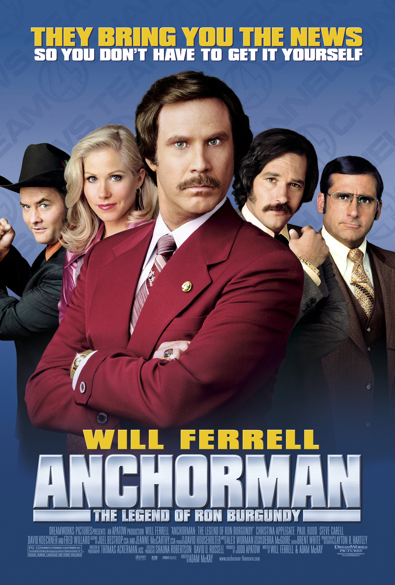 Anchorman: The Legend Of Ron Burgundy Main Poster