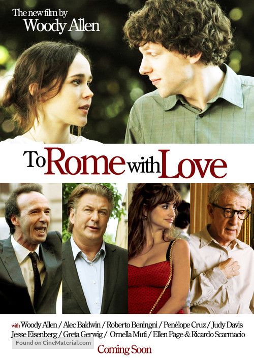 To Rome With Love Main Poster
