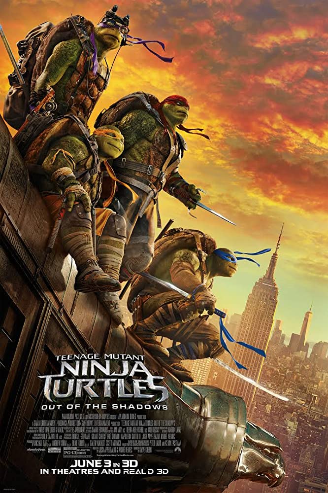 Teenage Mutant Ninja Turtles: Out Of The Shadows (2016) Main Poster
