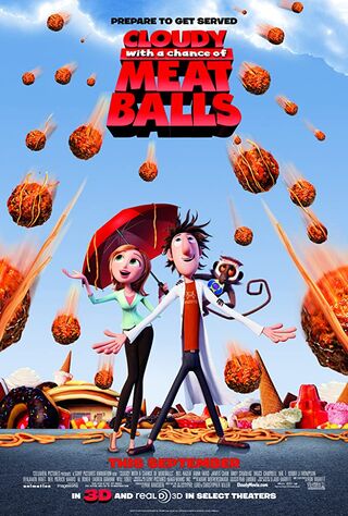 Cloudy With A Chance Of Meatballs (2009) Main Poster