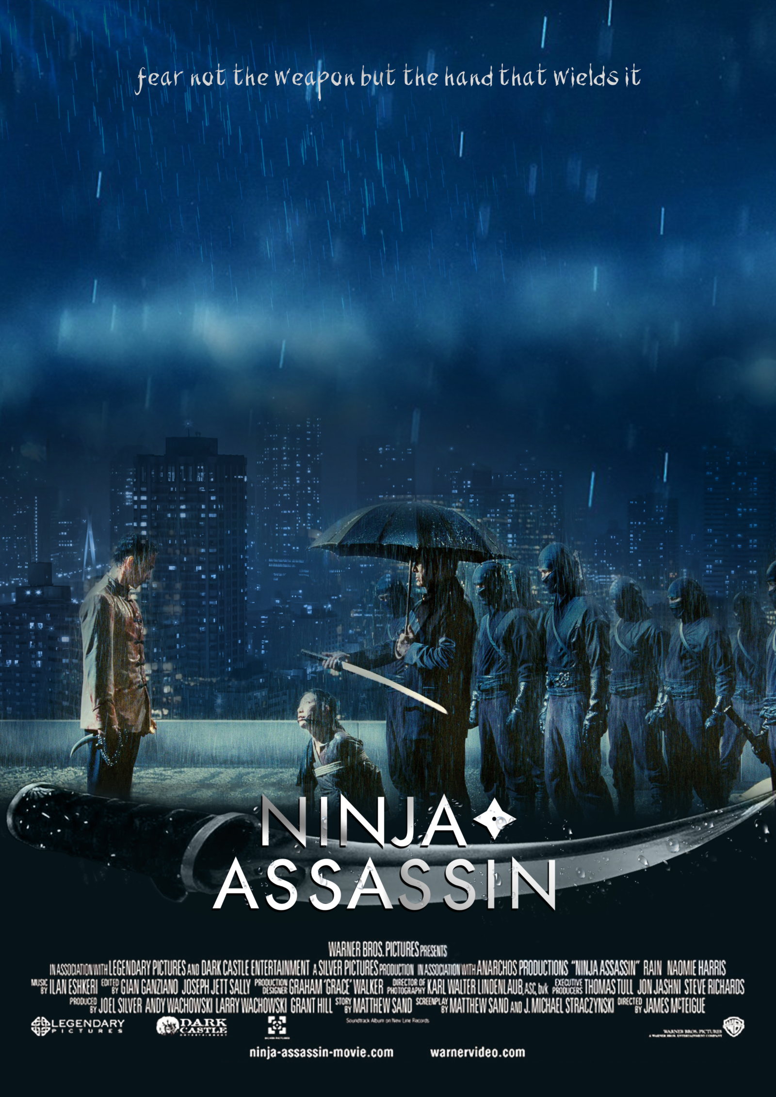 Quadro Emoldurado Poste Ninja Assassino Classico Hanzo