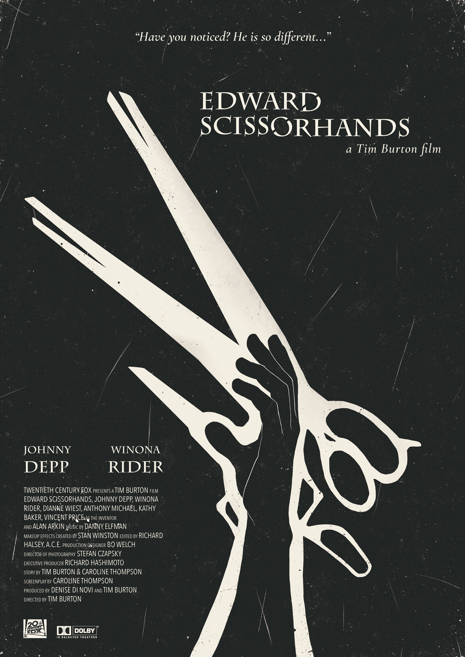 Edward Scissorhands Main Poster